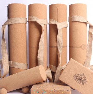تمرینات کف چوب پنبه ای تشک یوگا ضد آب