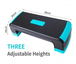 3-Level Fitness Exercise Board Adjustable Aerobic Step Platform