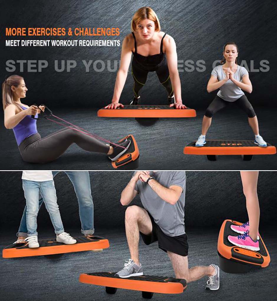 Multi-function Aerobic Stepper Fitness Step Board Platform13