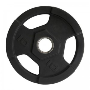 CPU Profession Weight Plates with Handle/ Weight Lifting Barbell Urethane Plate Gym PU Weight Plate
